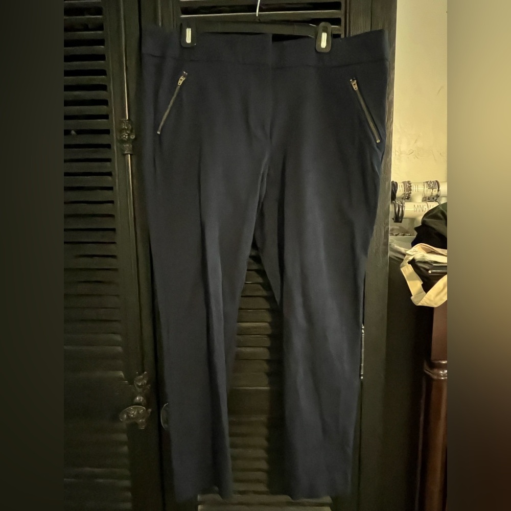 LOFT Dark Blue Modern Skinny Ankle Pants